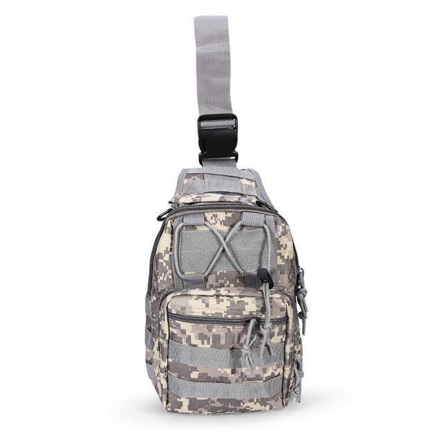 Survival Gears Depot Backpacks Gray Pattern Camo Military Survival Shoulder Tactical Sling Backpack Bag