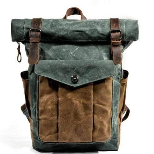 Survival Gears Depot Backpacks Green Lake Luxury Vintage Canvas Backpacks for Men