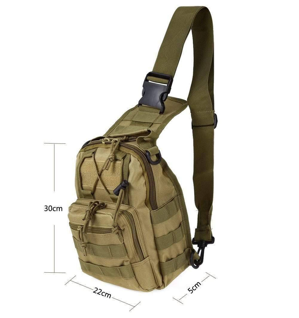 Tactical Sling Chest Bag  Camo Shoulder Molle Bug Out Bag