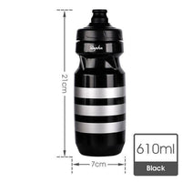 Thumbnail for Survival Gears Depot Bicycle Water Bottle Black 610ml Ultra-Light & Leak-Proof Cycling Waterbottle (610 - 710ml)