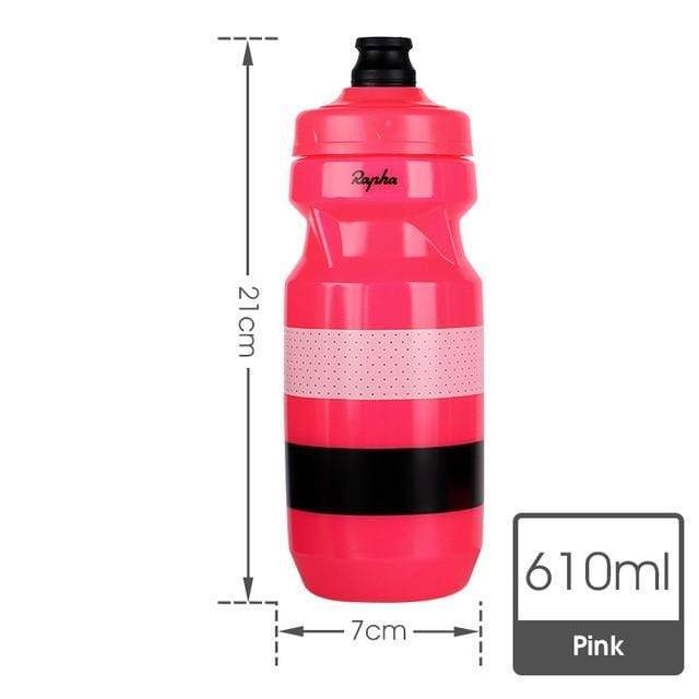 Survival Gears Depot Bicycle Water Bottle Pink 610ml Ultra-Light & Leak-Proof Cycling Waterbottle (610 - 710ml)