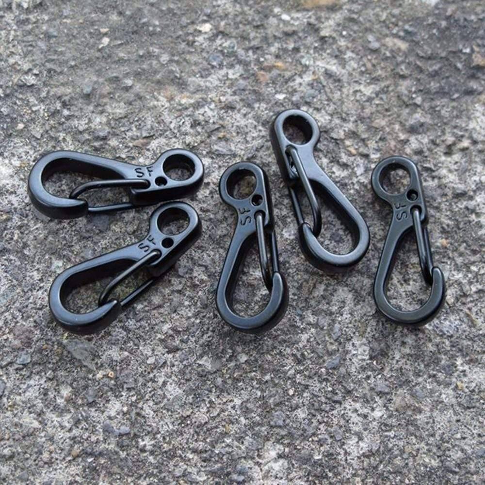 survival-gears-depot Black 10PCS Mini SF Spring Backpack Clasps & Climbing Carabiners