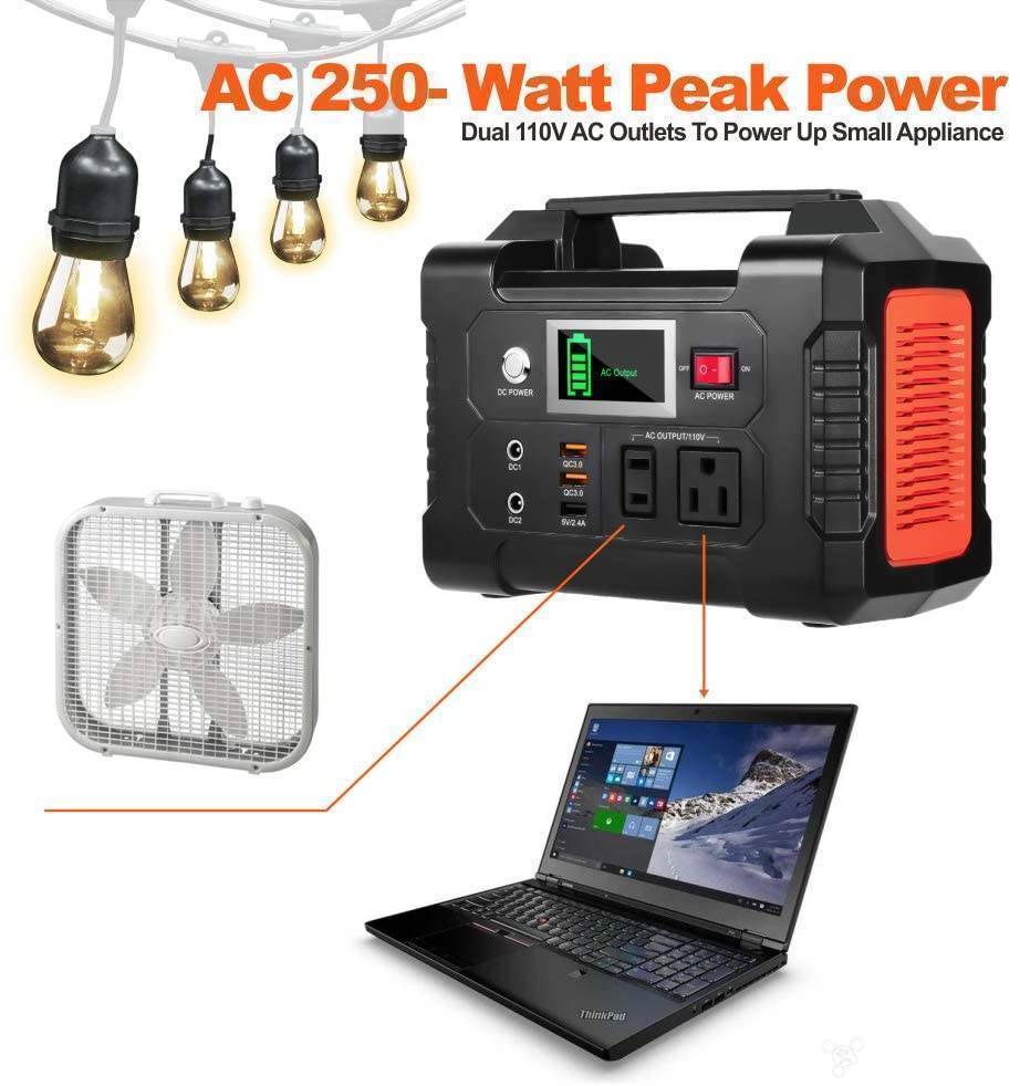 200W Portable Power Station 40800mAh Solar Generator for Outdoor Use6