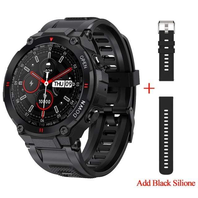 Wiio Black Add black silicone Smart Watch Fitness Tracker