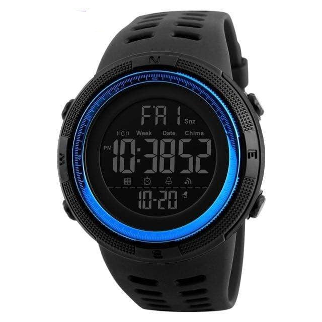 Wiio Black and blue Outdoor Sports Chronos Watches