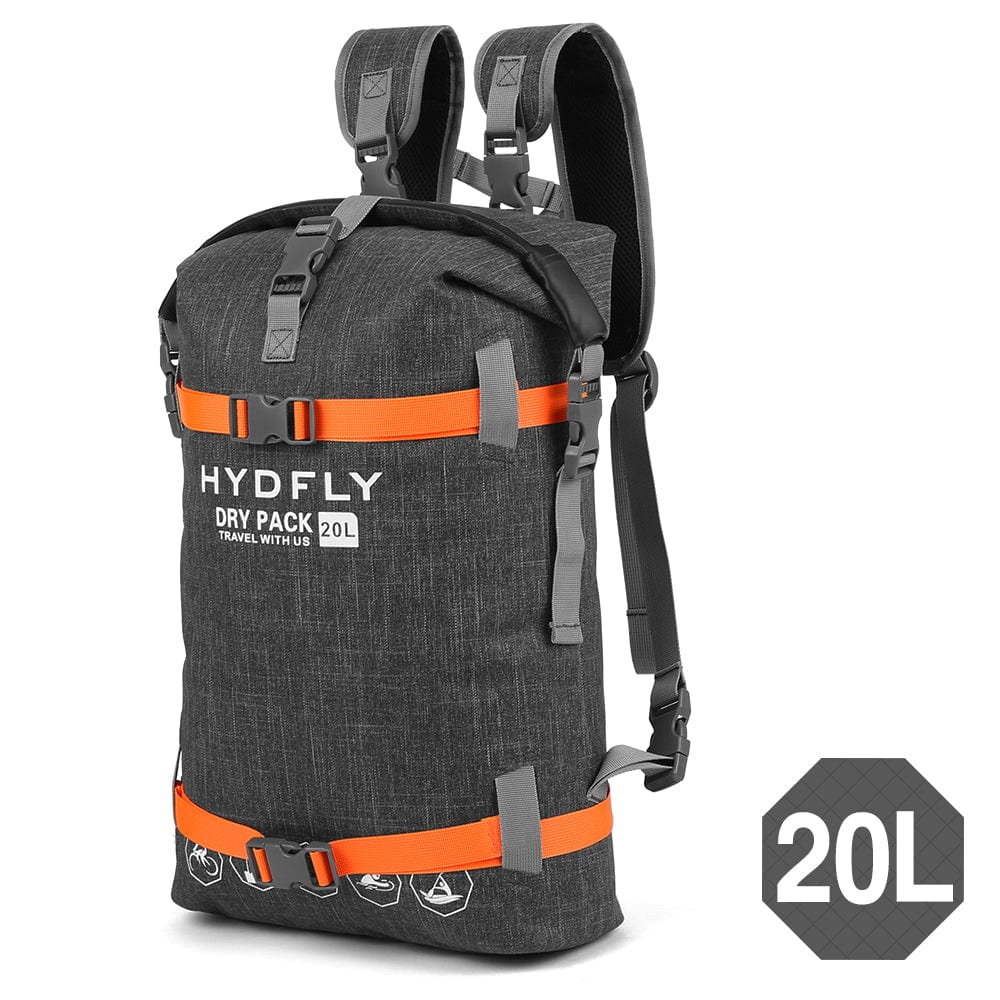 Survival Gears Depot Black and orange 20L Trekking Water Proof Drifting Backpack