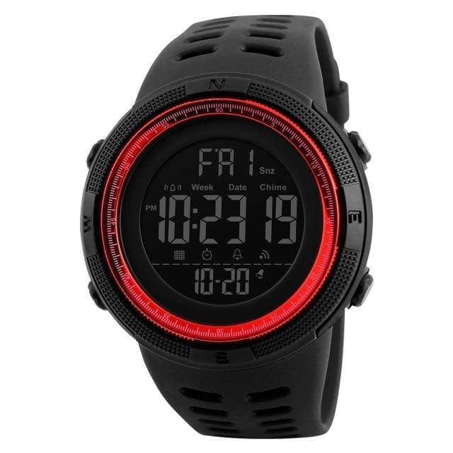 Wiio Black red Outdoor Sports Chronos Watches