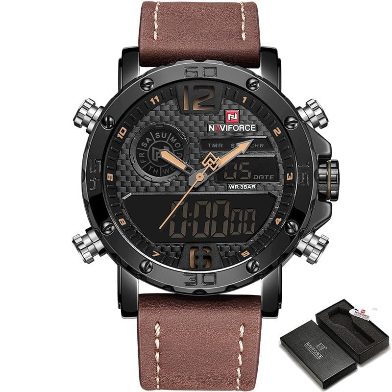 Survival Gears Depot BYBN-with Box Quartz Digital Dual Wrist Watch