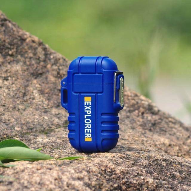 Survival Gears Depot Camping Accessories Blue ( Buy 1@35% OFF) Waterproof USB Plasma Lighter For Outdoor Camping