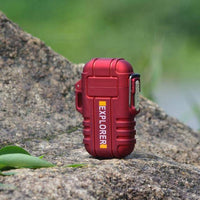 Thumbnail for Survival Gears Depot Camping Accessories Red ( Buy 1@ 35% OFF) Waterproof USB Plasma Lighter For Outdoor Camping