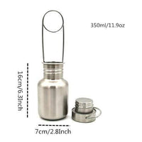 Thumbnail for Survival Gears Depot Camping Cookware 350ml Wide Mouth Hook Bushcraft Water Bottle