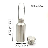 Thumbnail for Survival Gears Depot Camping Cookware 500ml Wide Mouth Hook Bushcraft Water Bottle