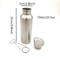 Thumbnail for Survival Gears Depot Camping Cookware 750ml Wide Mouth Hook Bushcraft Water Bottle