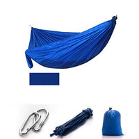 Thumbnail for Survival Gears Depot Camping Hammock Blue no mesh Outdoor Portable Camping/Garden Hammock with Mosquito Net