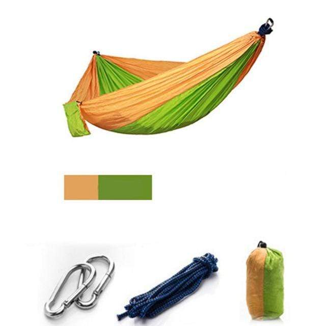 Survival Gears Depot Camping Hammock Green yellow no mes Outdoor Portable Camping/Garden Hammock with Mosquito Net