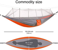 Thumbnail for Survival Gears Depot Camping Hammock Outdoor Portable Camping/Garden Hammock with Mosquito Net