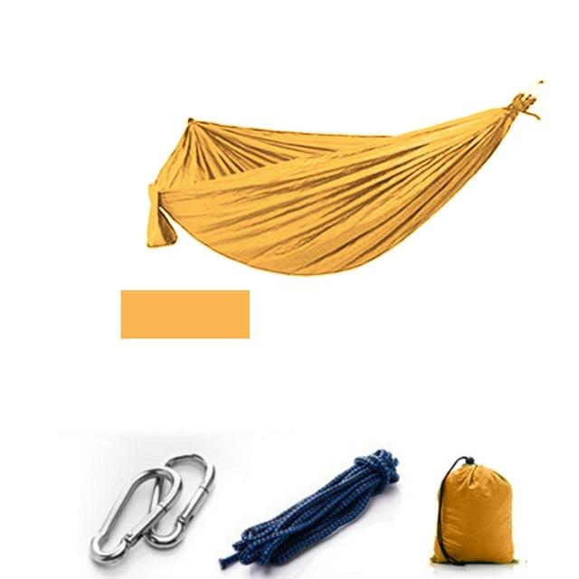 Survival Gears Depot Camping Hammock Yellow no mesh Outdoor Portable Camping/Garden Hammock with Mosquito Net