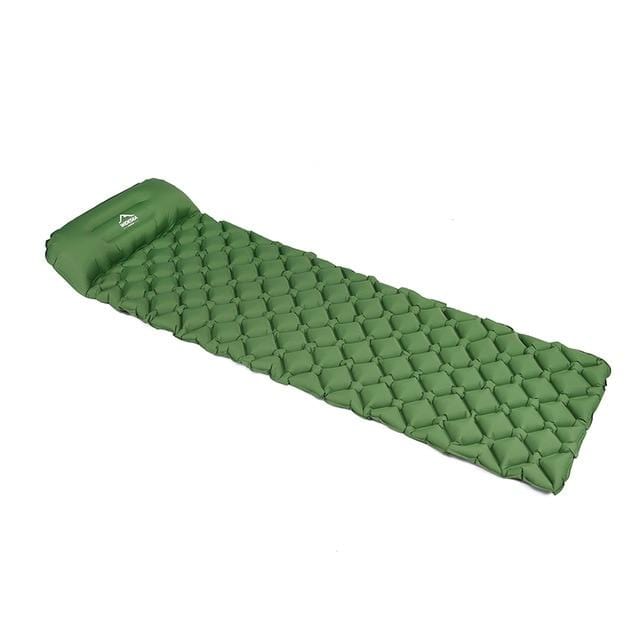 Survival Gears Depot Camping Mat Green Ultralight Inflatable Sleeping Camping Pad/Mat