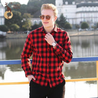 Thumbnail for Survival Gears Depot Casual Shirts Red / M Outdoor Plaid Long Sleeve