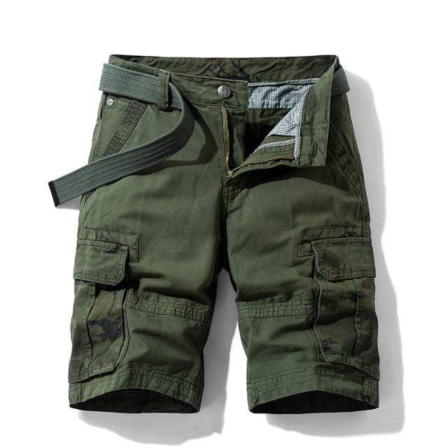 Survival Gears Depot Casual Shorts BL2021Green / 28 Cotton Cargo Hiking Camping Pants