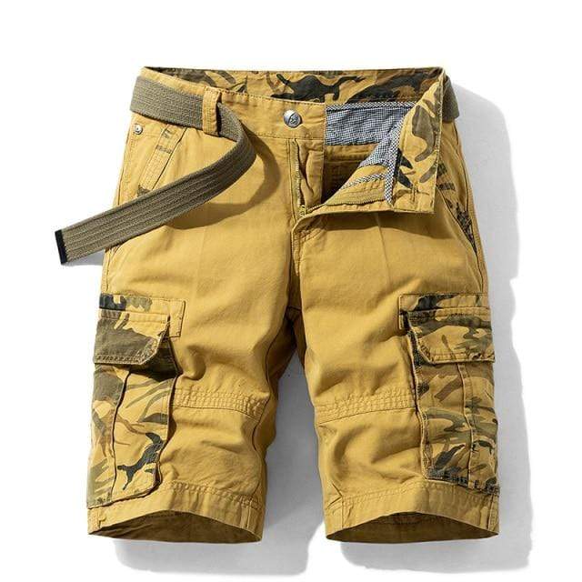 Survival Gears Depot Casual Shorts BL2021khaki / 28 Cotton Cargo Hiking Camping Pants