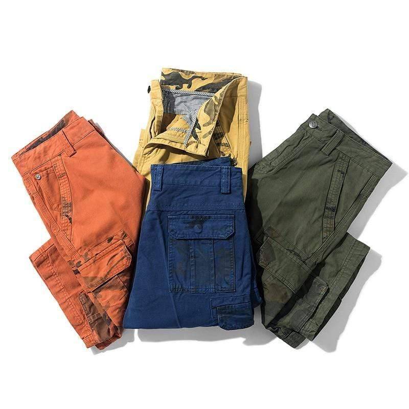 Cotton cargo hiking pants for camping5