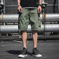 Thumbnail for Survival Gears Depot Casual Shorts green / M160-165cm 40-47kg Drawstring Loose Half Cargo Pants