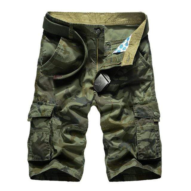 Survival Gears Depot Casual Shorts MG1606Camo Green / 28 Cotton Cargo Hiking Camping Pants