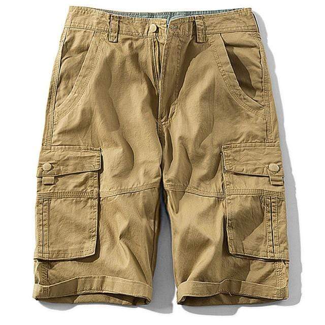 Survival Gears Depot Casual Shorts MG1606Khaki / 28 Cotton Cargo Hiking Camping Pants