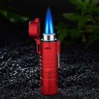 Thumbnail for Survival Gears Depot Cigarette Accessories Red Portable Metal Jet Butane Outdoor Lighter