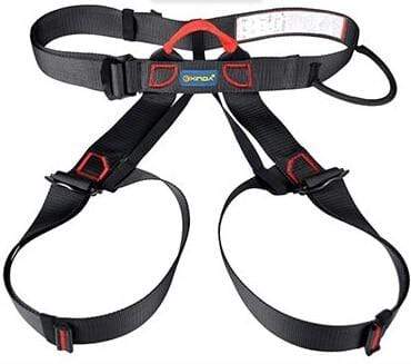 Survival Gears Depot Climbing Accessories Black Professional Outdoor Sports Safety Belt For Rock Climbing