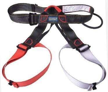 Survival Gears Depot Climbing Accessories Red  Gray Professional Outdoor Sports Safety Belt For Rock Climbing