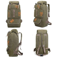 Thumbnail for 100L Camping Rucksack durable canvas material3
