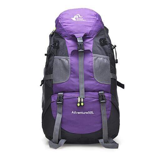 Survival Gears Depot Climbing Bags 50L Purple New 50L & 60L Outdoor Backpack For Hiking