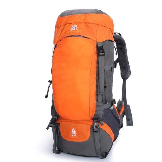 Survival Gears Depot Climbing Bags 70L Orange Large Capacity Outdoor Climbing Camping Bag