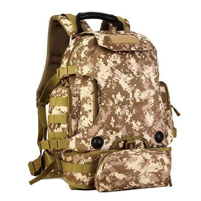 Survival Gears Depot Climbing Bags Desert digital 3 in 1 Men Tactical Rucksack Bag