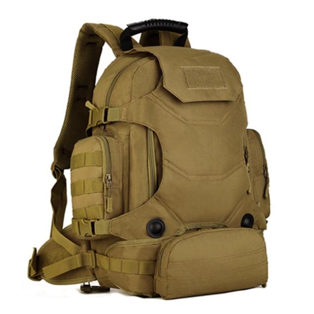 Survival Gears Depot Climbing Bags Khaki 3 in 1 Men Tactical Rucksack Bag