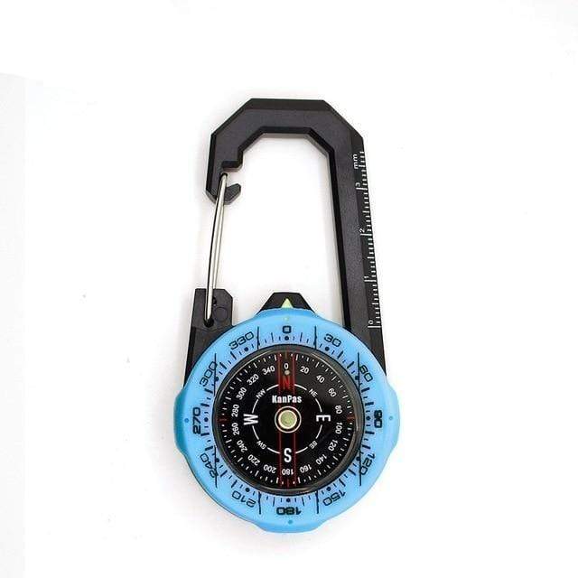 Survival Gears Depot Compass Blue Carabiner outdoor compass