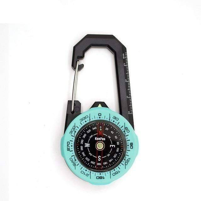 Survival Gears Depot Compass Teal Carabiner outdoor compass