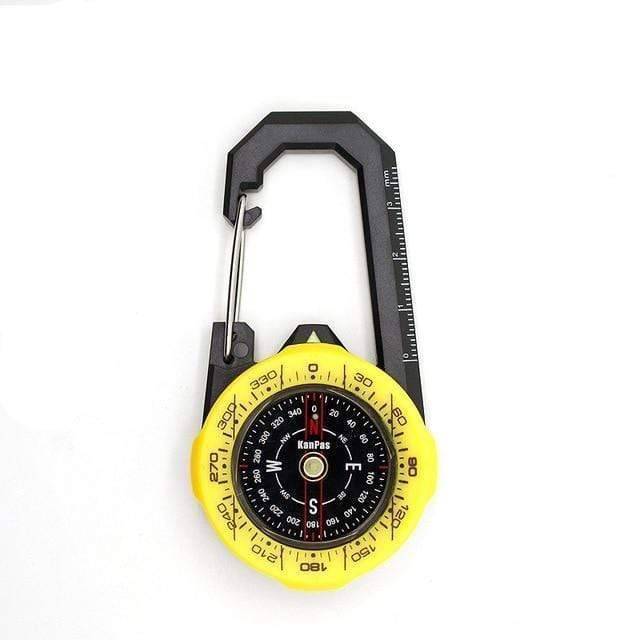 Survival Gears Depot Compass Yellow Carabiner outdoor compass
