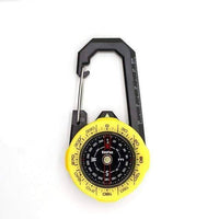 Thumbnail for Survival Gears Depot Compass Yellow Carabiner outdoor compass