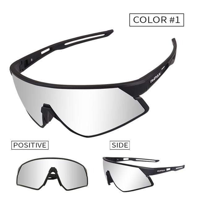 PHMAX Official Store Cycling Eyewear Color 1 / 3 Lens Ultralight Polarized Cycling Sunglasses