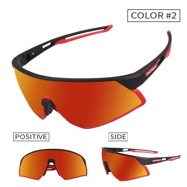 PHMAX Official Store Cycling Eyewear Color 2 / 3 Lens Ultralight Polarized Cycling Sunglasses