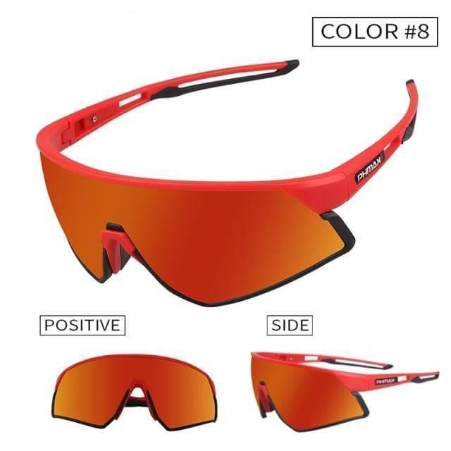 PHMAX Official Store Cycling Eyewear Color 8 / 3 Lens Ultralight Polarized Cycling Sunglasses