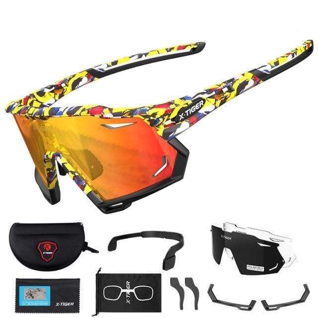 Survival Gears Depot Cycling Eyewear J / 3 UV400 Polarized Outdoor Cycling Sunglasses