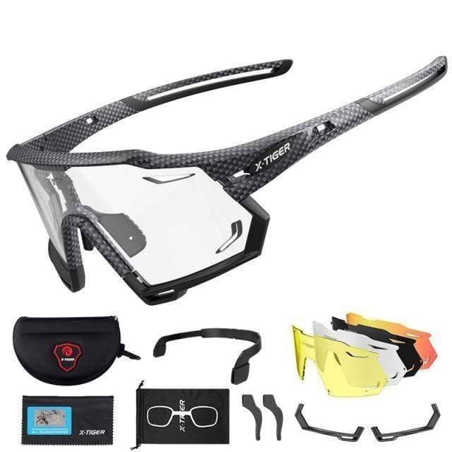 Survival Gears Depot Cycling Eyewear W / 5 Photochromic Cycling Sunglasses