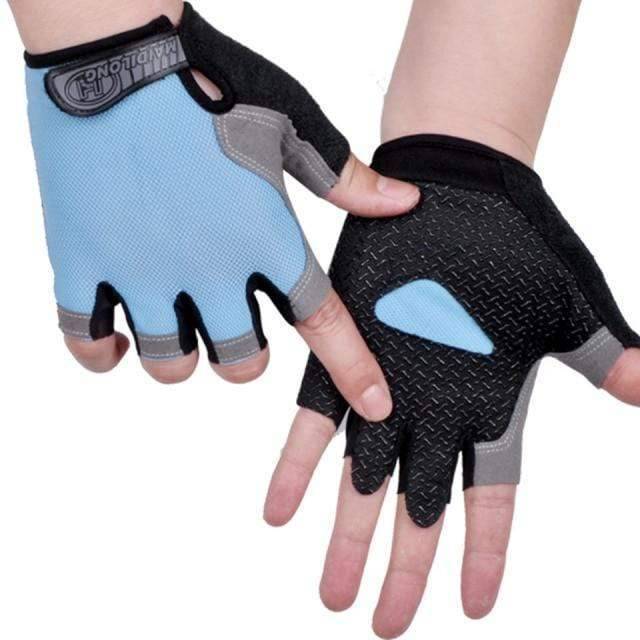 Fingerless cycling gloves with strong grip for bikers0