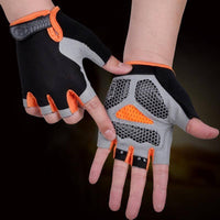 Thumbnail for Fingerless cycling gloves with strong grip for bikers11