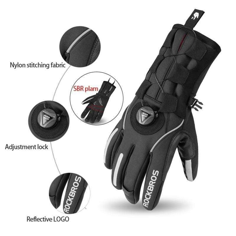 Survival Gears Depot Cycling Gloves Screen Touch Full Finger Cycling Gloves