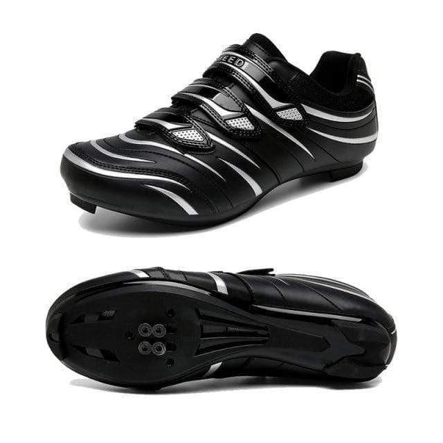 Survival Gears Depot Cycling Shoes Black Gray Road / 5 Bunny Hop Breathable Cycling Shoe